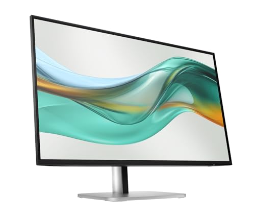 Image of HP Series 5 Pro 27 inch Inch QHD USB-C Docking Monitor | 4-Way adjustability Tilt /Swivel /Pivot /Height, VESA Mount, Displayport, Black /Silver, W /DKZ Hub & Single Mount Arm
