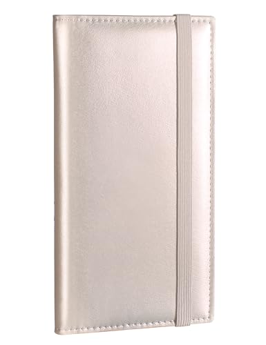 Image of Zreal Checkbook Cover for Men & Women, Premium Vegan Leather Checkbook Holder for Top & Side Tear Duplicate Checks with RFID Blocking (Champagne)