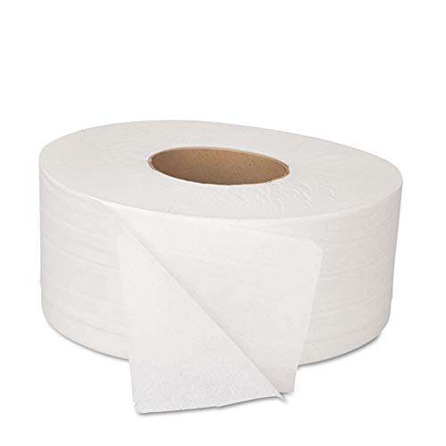 Boardwalk 6100B 3.5 In. X 1000 Ft. Jrt Septic Safe 2-Ply Bath Tissue - Jumbo, White (12 Rolls/Carton) #TOP1