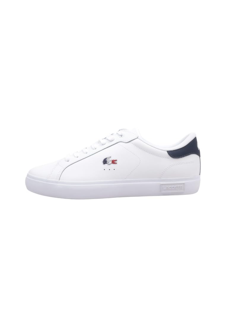 Lacoste POWERCOURT mens Sneaker 42.5 EU White/Navy/Red