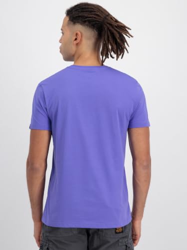 ALPHA INDUSTRIES Herren Basic T Ml T-Shirt, Lila (Electric Violet), S – Ansicht 4