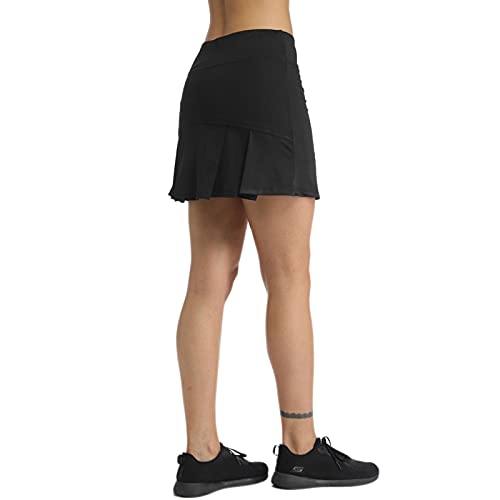Ultrafun Women's Active Tennis Golf Skort Pleated Athletic Sports Running Skirt with Pockets and Shorts (Black, Medium) - Thumbnail 4
