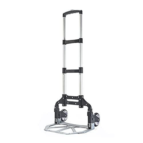 Carretilla plegable de mano de aluminio 150 lbs con cuerda miniatura 1