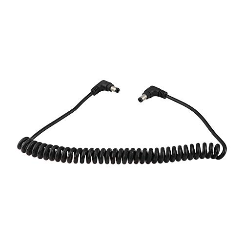Cable en espiral CAMVATE flexible de 2,5 mm con conectores de 90 grados anti tirones