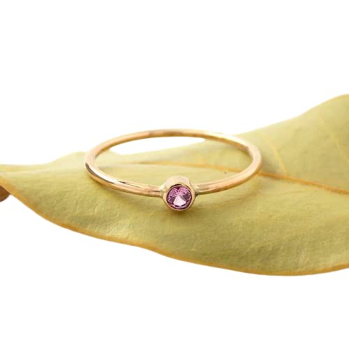 Simple Gold-filled Birthstone Ring: 14K Yellow Gold-filled ring, birthstone ring, dainty ring, simple ring, gold ring, stacking ring