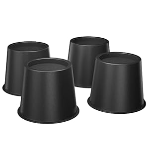 Uping Möbelerhöher Betterhöher 10cm Höhe 4St schwarz