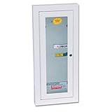 Kidde Semi-Recessed 5-Pound Fire Extinguisher Cabinet with Lock | Model 468046