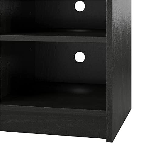 Ameriwood Home Hendrix 55" Tv Stand With Electric Fireplace Insert And 6 Shelves, Black Oak, 5.87"D X 47.6"W X 23.27"H #TOP7