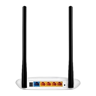 TP-Link Routeur WiFi N300 Vitesse WiFi jusqu'à 300 Mbps, WiFi bande de 2,4GHz, 5 ports (4 ports Ethernet ), 2 antennes externes, Contrôle parental, QoS, TL-WR841N Blanc