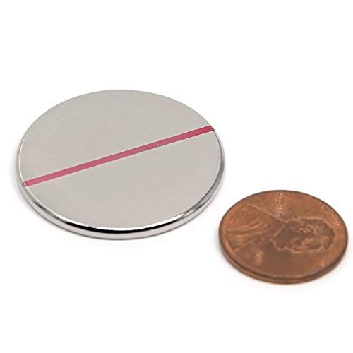 12 Piece Super Strong Neodymium Disc Magnets Dia 1.26 x 1/16" for Craftings, Home Projects, Fridge Magnets, School Science Projects