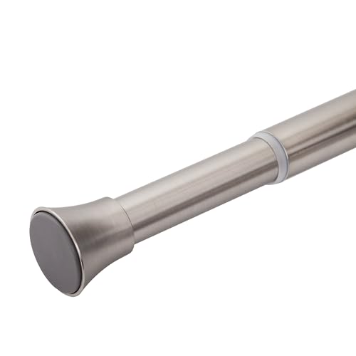 Mardom gardinenstange ohne Bohren - teleskop vorhangstange, teleskopstange Vorhang, robust, universell, Federzugmechanismus, sicherer Halt Stahl 90-140