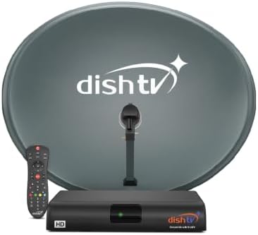Dish TV HD Set Top Box | DTH Connection | 3 Month Flexi HD Pack | Prime Lite Subscription | 190+ Channels Free for 1 Years | Free Installation