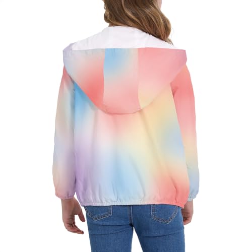 Image of American Trends Lightweight Waterproof Girls Rain Jacket-Windbreaker Jacket Raincoat for Girls Kids Rain Coat