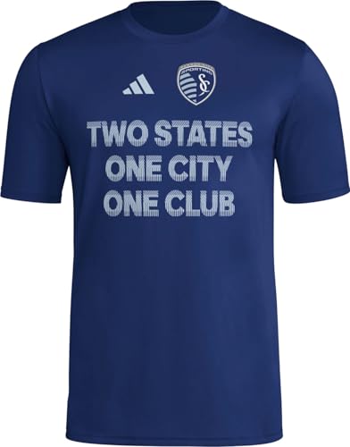 T-shirt Sporting Kansas City adidas d'avant-match à manches courtes pour homme