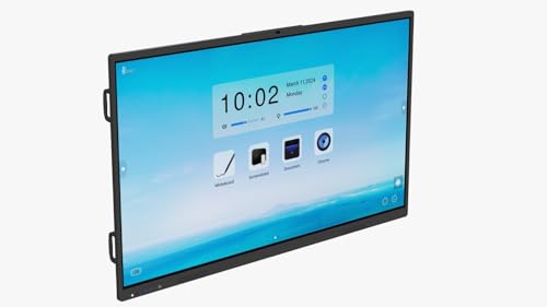 Image of 86 Inch Interactive Flat Panel UHD UltraTouch Display Interactive Flat Panel Monitor 3840x2160 Pixels Android Version Ideal for Office 8GB 128GB|(Without Camera)-Silver