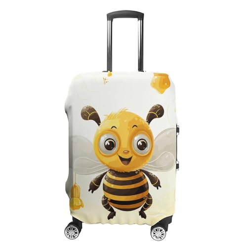 Cute Bees Honey Printed Luggage Cover Protector, Fits 18-32 Inch Luggage