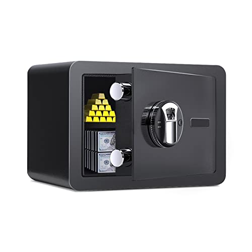 40% Off Discount Pataku Safe and Lock Box Gun Safe, Digital Keypad Cabinet, Fingerprint Safe Box, for Gun Jewelry Money Secret Documents Cash Valuables, for Home Hotel Office Dormitories
