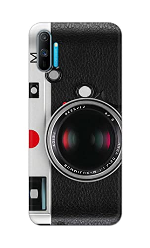 Image of Printed Hard Back Cover Case for Realme C3 | Realme C3i Back Cover (Vintage Camera) -1302