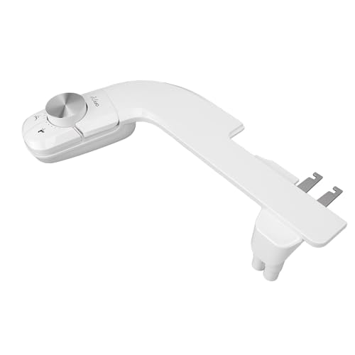 Saluaqui Accesorio de Bidet de ABS Ultra Delgado para el Inodoro: Accesorio de Asiento del Inodoro de Rociador de Agua Fácil de Limpieza para el Lavado Femenino Posterior - No Se Requiere Energía