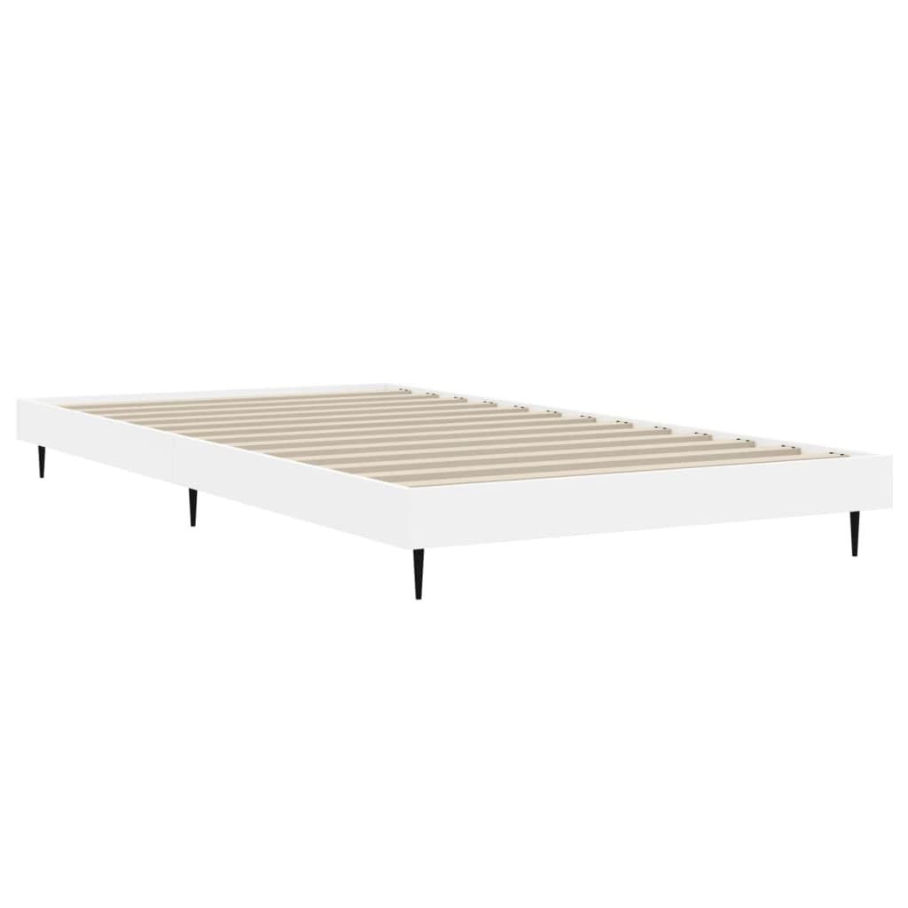 Hothingwell Rama łóżka bez materaca biała 90x200 cm Drewno Ingenierie