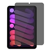 【覗き見防止】iPad mini（A17 Pro）2024/mini6 2021対応 ガラスフィルム アイパッド ミニ 6/7世代 強化ガラス 横向プライバシー保護 気泡防止 9H硬度 高い透過率 指紋防止 自然吸着【1枚セット】
