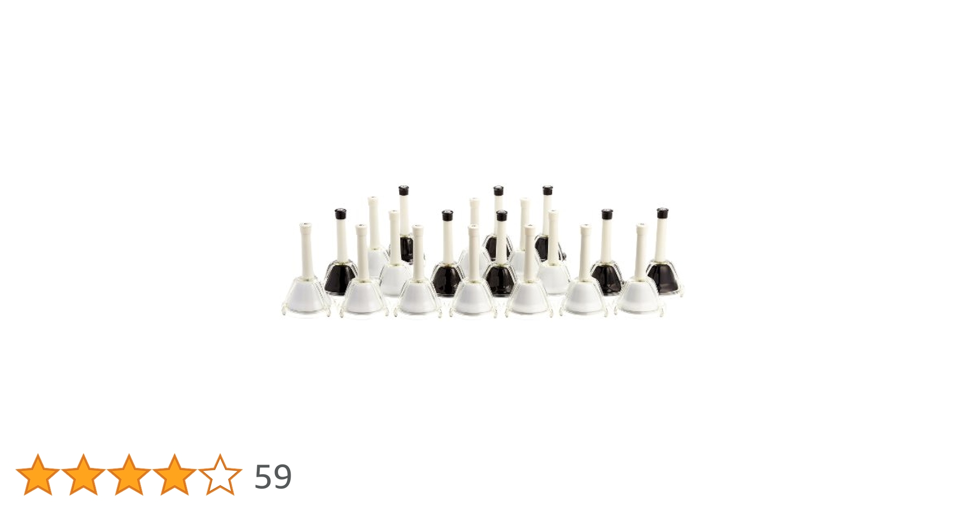 ハンドベル　20音セット　MB20K-BK-WH Amazon | ミュージックベル（ハンドベル）20音 MB-20K/BK/WH