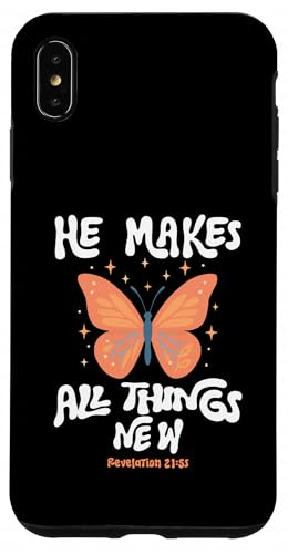 He Make All Things New Revelation 21:5 スマホケース iPhone XS Max 用