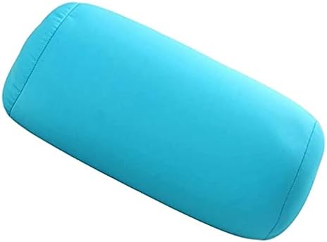 Dirk41 Microbead Log Roll Pillow, Comfort Mochi Squish Tube Bolster Cushion, Squishy Back Head Neck Support Sleeping Throw Pillows for Travel Home Sofa Bed (Sky Blue)