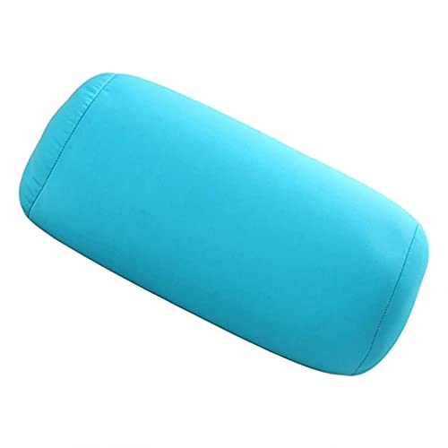 Dirk41 Microbead Log Roll Pillow, Comfort Mochi Squish Tube Bolster Cushion, Squishy Back Head Neck Support Sleeping Throw Pillows For Travel Home Sofa Bed (Sky Blue) #TOP2