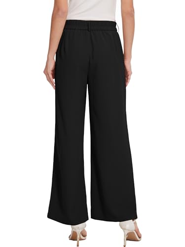 Spicy Sandia Women Wide Leg Dress Pants High Elastic Waisted Work Trousers Office Business Casual Dressy Slacks4