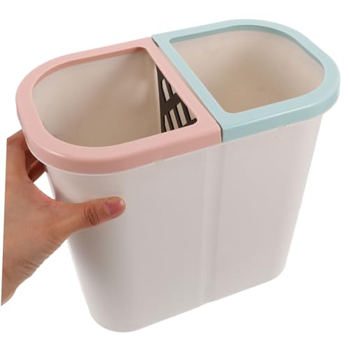 Caneca de basura rectangular color blanco Alipis miniatura 4