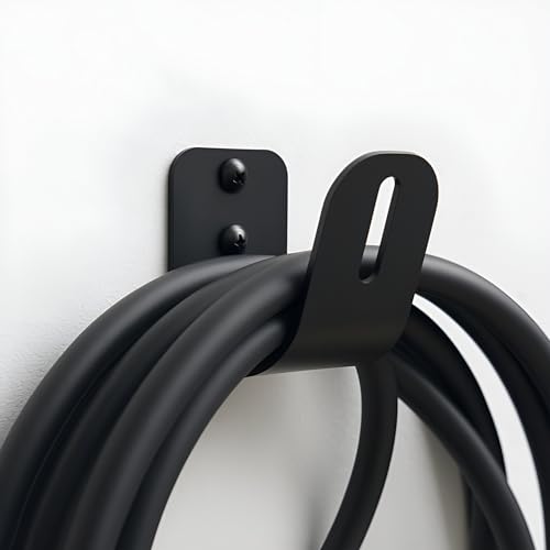 EVify Typ 2 Wandhalterung Ladekabel Halterung Stabile Wallbox Kabelhalterung mit glatten Kanten inkl. Montagezubehör