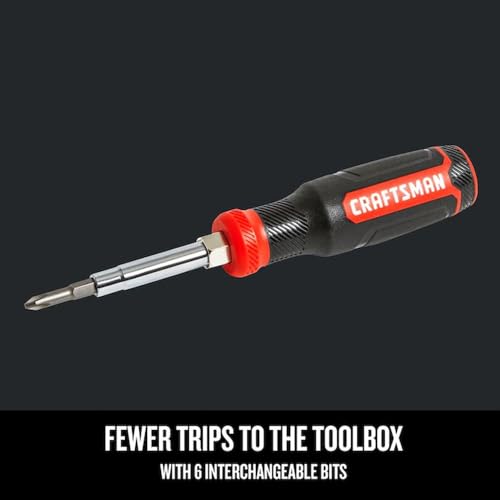 CRAFTSMAN Screwdriver with 6 Multi-Bits, Store Extra Bits in Handle (CMHT68000) thumbnail 5