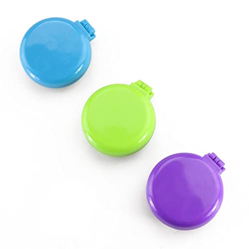 WOSIIKSLL ヘアブラシ 折りたたみ 携帯用 ハンドバッグ ミラー 頭皮マッサージャー カラー ランダム