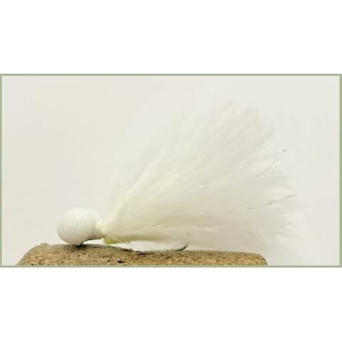 6 Pack of White Booby Cats Whiskers Size 10, Trout Flies Cover