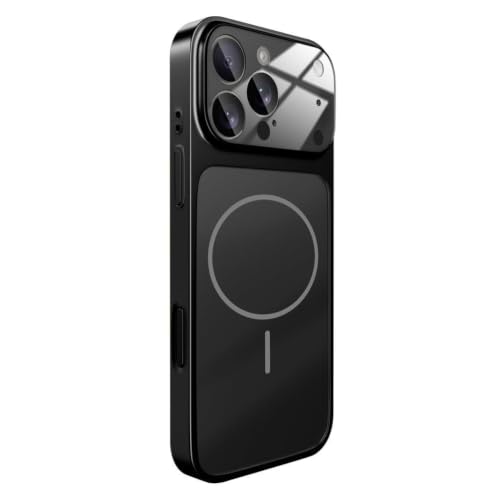Coque mince en verre givré iPhone 17 Pro élégance noire