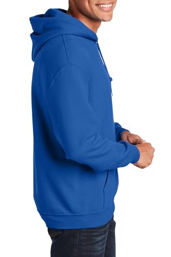 Image of Gildan Men's Heavy Blend Drawcord Hooded Sweatshirt, Safety Pink