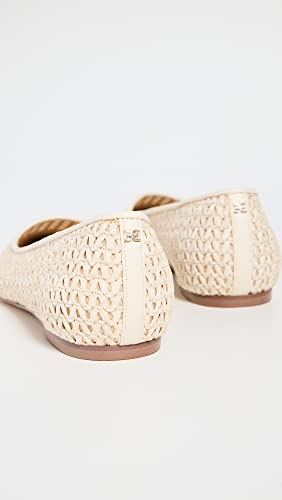 Sam Edelman Women's Wanda Flats, Ivory, Off White, 8.5 Medium Us #TOP2