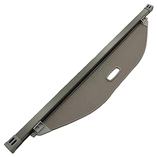 HJKJAMZ Bagage lastskydd, for Hy-un-dai Santa Fe 2019-2021 Bilstam gardin Sekretess Skugga Skydd Sköld (Färg: Svart) (Color : Beige)