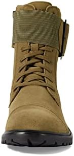 Rockport Women's Ryleigh Lace Boot Fashion, Forest Suede Waterproof, 5.5 | Image 1