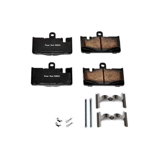 Image of PowerStop Rear Brake Pads for Lexus LS430 2001-06 - Z17 Ceramic Brake Pads with Installation Hardware, 17-871
