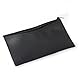 NQEUEPN Mikrofon Tasche, 275x120mm Leder mit Reißverschluss Mikrofon Schutztasche Kabellos Handheld Mikrofon-Aufbewahrungstasche Schwarz Tragbar Hüllen Halter für Reisen Outdoor