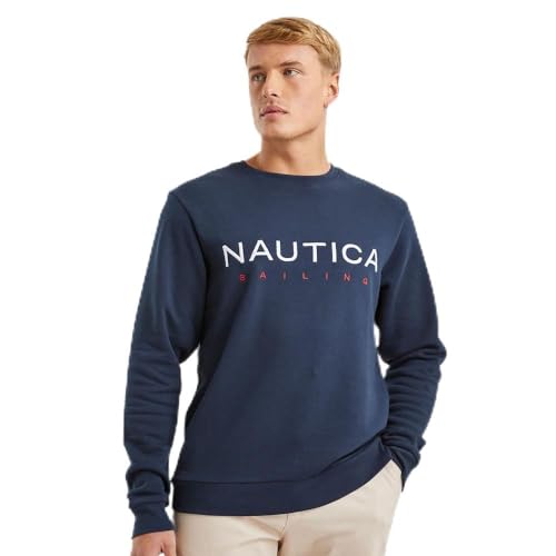 Nautica Men's Otto Sweatshirt, Dark Navy, X-Large