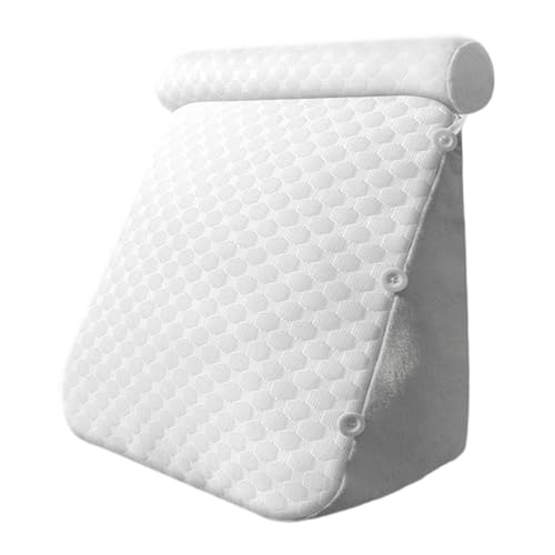 SiaBiced Wedge Pillow for Headboard Back Cushion for Sitting up, Reading or Working Triangular Bed Wedge Pillow for Gifts for Mom Bed, Grey