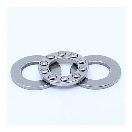 100個 F2-6M F2.5-6M F4-9M F5-10M F6-11M ステンレススチールケージアキシャルボールスラストベアリング 2x6x3 2.5x6x3 4x9x4 5x10x4 6x11x4.5mm(50pcs,F5 10M 5x10x4)