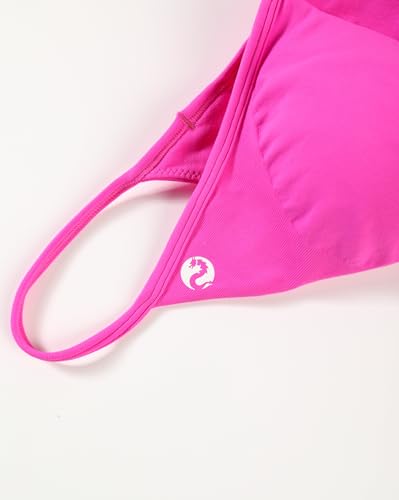 Image of AUROLA Influence Strappy Bra Sports Bras for Women, Backless Padded Impact Strappy Bra Workout Gym Yoga with Removable Cups