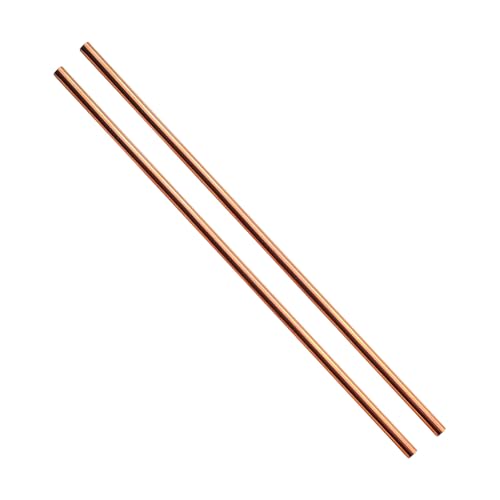SZLIZHUO 2 Stück 99,98% reines Kupfer Rundstab Ø 7mm in 305mm Länge Kupferstab Diy Handwerk Kupfer Rundstab Handwerksmaterial T2 runder Stäbe （ 2,7mm x 305mm）