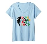 Photo Gallery donna dope black e loc d locs citazione maglietta con collo a v Photo Gallery donna dope black e loc d locs citazione maglietta con collo a v