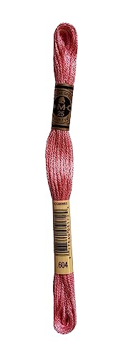 Image of DMC 6-Strand Embroidery Cotton 8.7yd Bundle - Cranberry Color Family - 6 Skeins of Thread