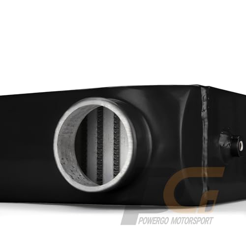 Universal Turbo Intercooler 31x12x4 in. BLACK Front Mount Intercooler FMIC Fits Camaro Mustang Supra 350Z S13 - Image 6